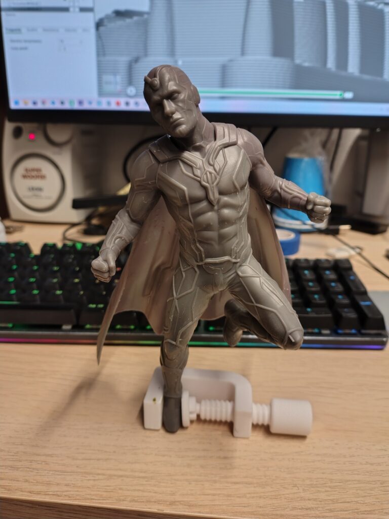 Statua Vision Marvel Stampa 3D FanArt 3dfe